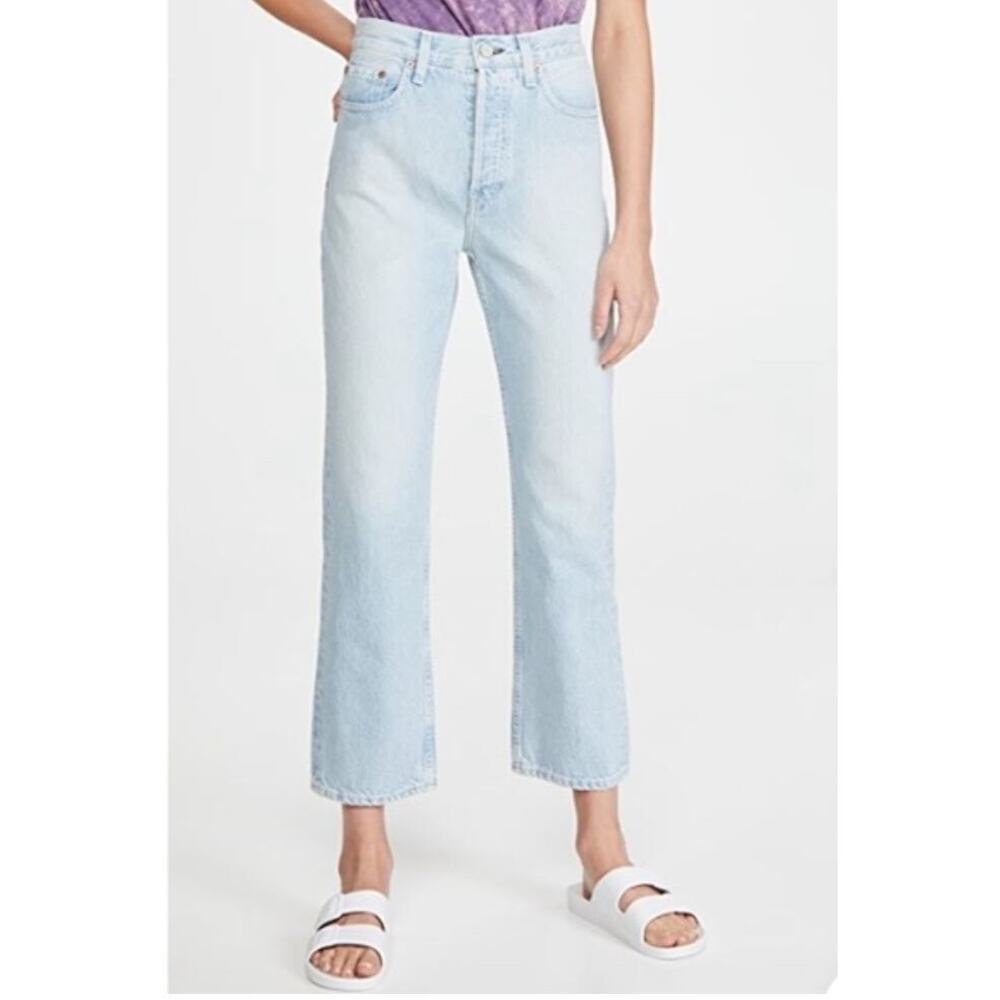 TRAVE Gia Crop Straight Leg Jeans in Helpless High Rise Size 30 *EUC